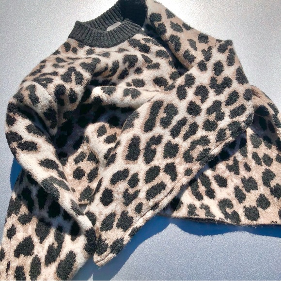 H&M Animal Print Sweatshirt/Sweater Lightweight Size XS (Extra Small) - Picture 10 of 13